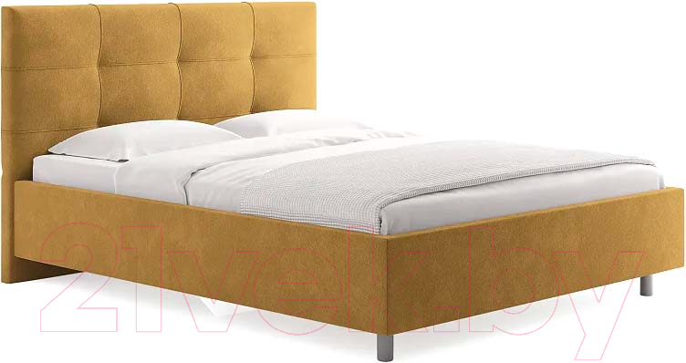Каркас кровати Сонум Caprice 200x200 (эвита горчичный) - фото