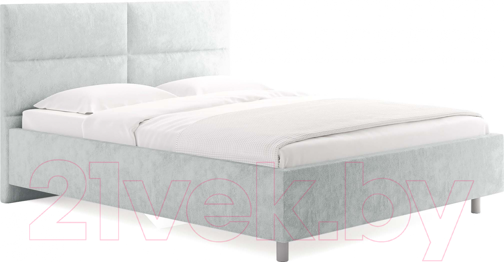 Каркас кровати Сонум Omega 200x200 (бентли светло-серый) - фото