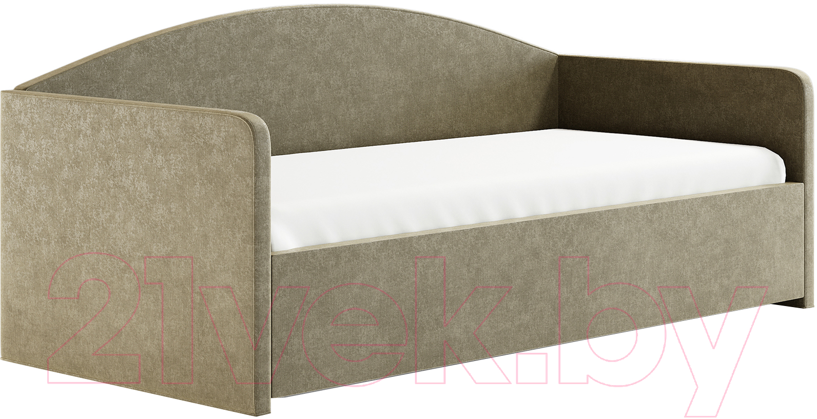 Каркас кровати Сонум Uno 90x200 (микровелюр оливковый) - фото