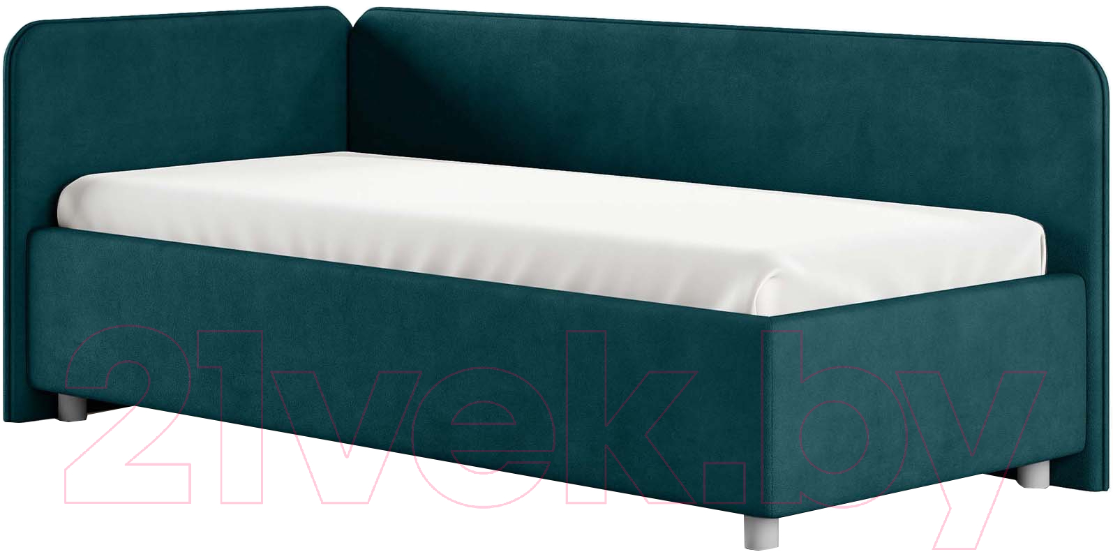 Каркас кровати Сонум Capri L 90x200 (замша изумрудный) - фото