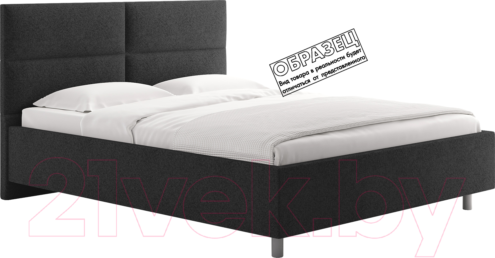 Каркас кровати Сонум Omega 90x200 (кашемир графитовый) - фото