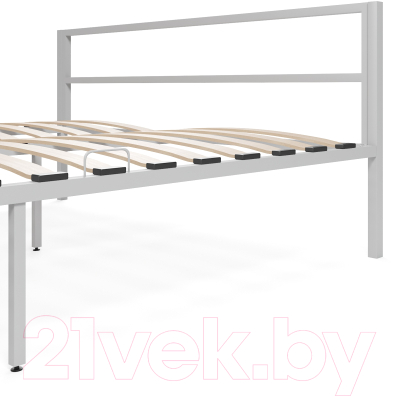 Двуспальная кровать Князев Мебель Берта БА.160.200.С (серый муар)