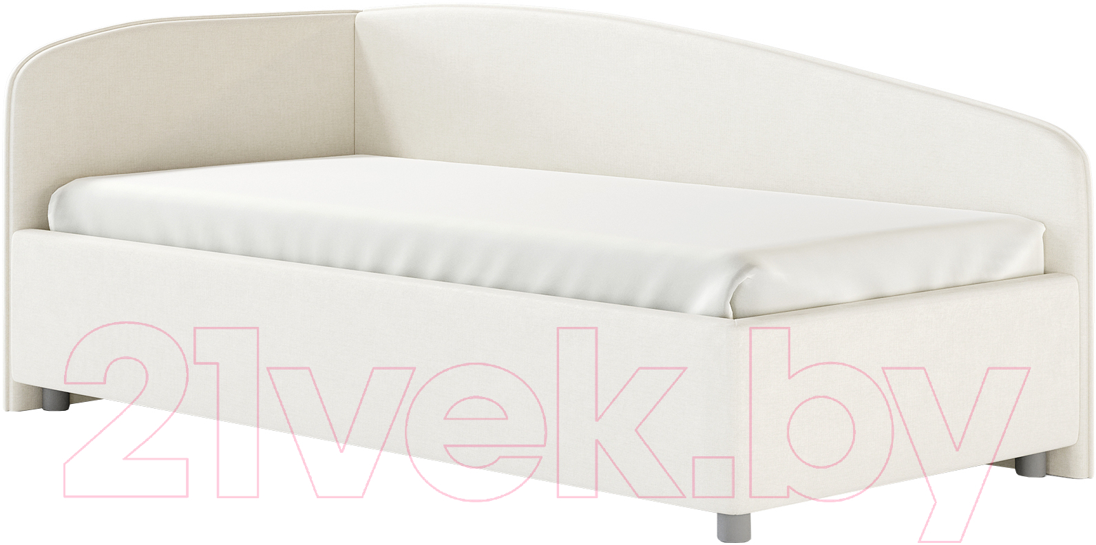 Каркас кровати Сонум Paola L 90x200 (микровелюр белый) - фото