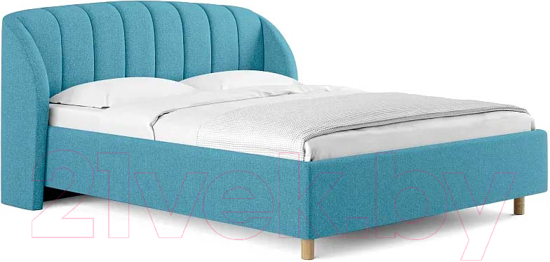 Каркас кровати Сонум Valencia 200x200 (рогожка голубой) - фото