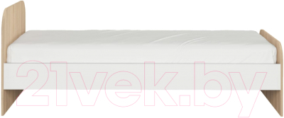 Односпальная кровать Аквилон Кот №900.3 (туя светлая/белый)