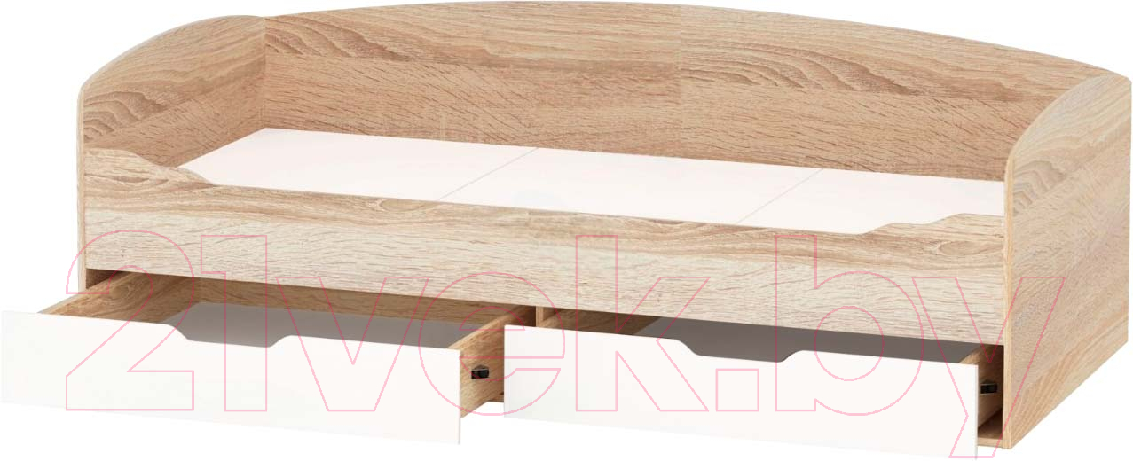 Кровать-тахта Империал Топчан 90 (антрацит/белый) - фото