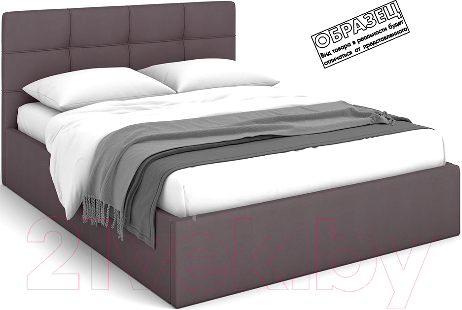 Каркас кровати Rivalli Валери Лайт 140x200 (Newtone Antracite) - фото