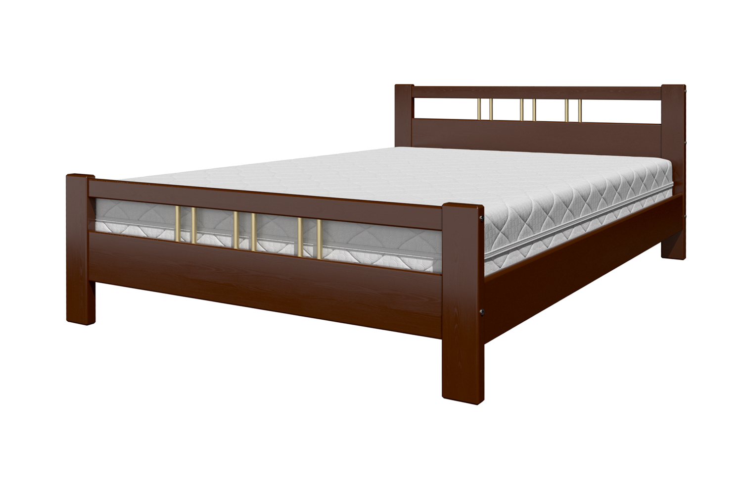 Каркас кровати Bravo Мебель Вероника 3 160x200 (орех) - фото