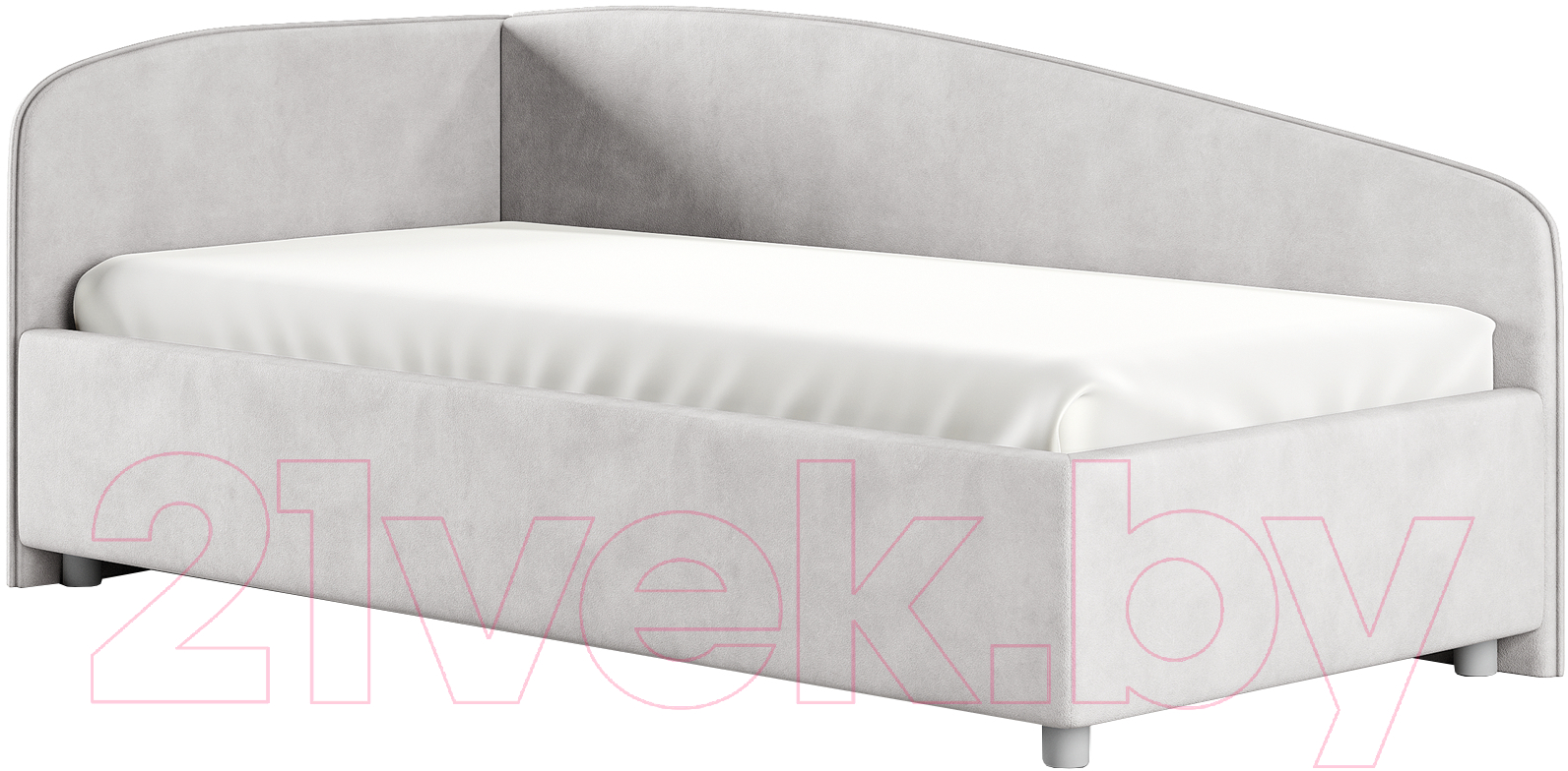 Каркас кровати Сонум Paola L 90x200 (замша пепельный) - фото