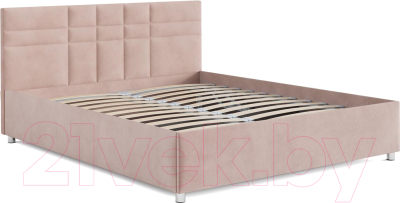 Полуторная кровать Mebel-Ars Нью-Йорк 140 (кордрой бежевый)