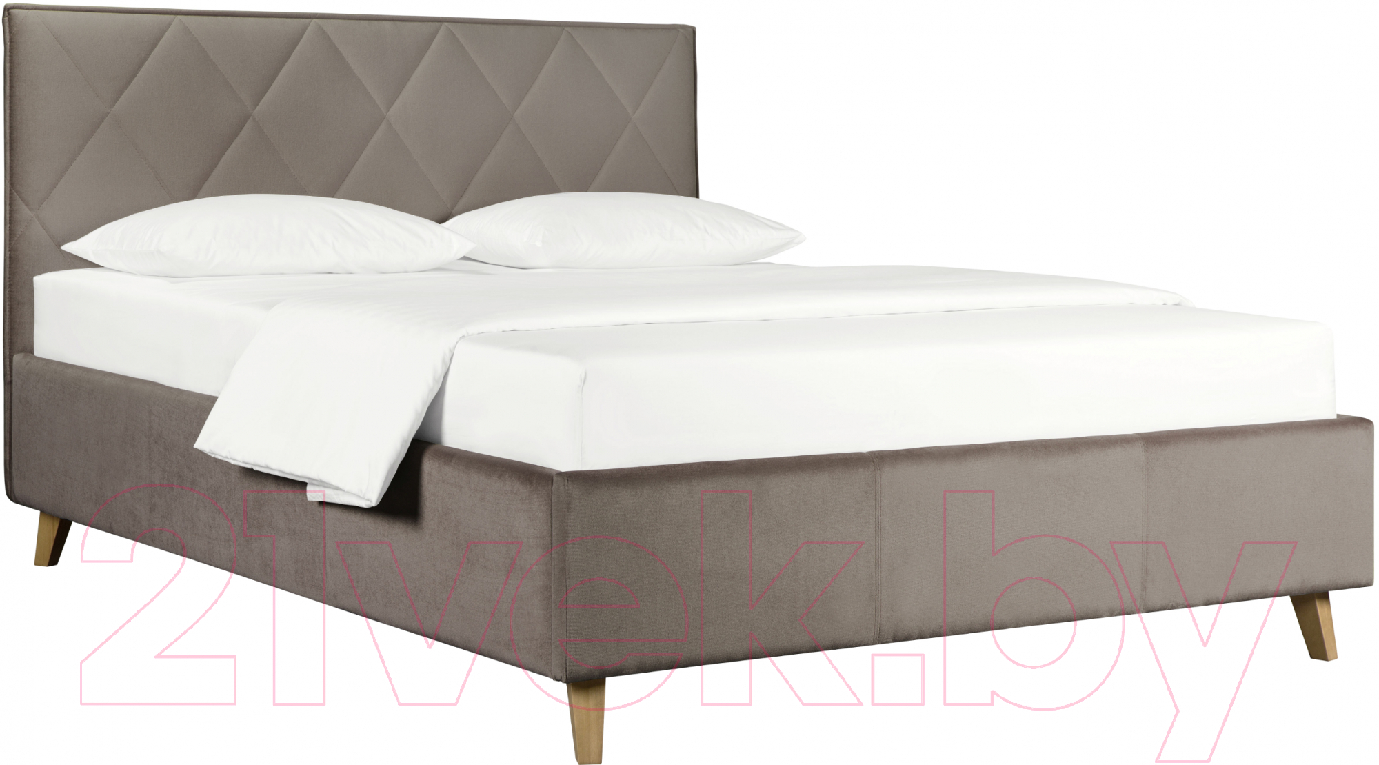 Двуспальная кровать ДеньНочь Мишель Люкс KR00-19 160x200 (KеKR19.3L/PR04) - фото