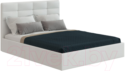 Каркас кровати НК Мебель Соната 140x200 / 72305110 (белый кожзам) - фото